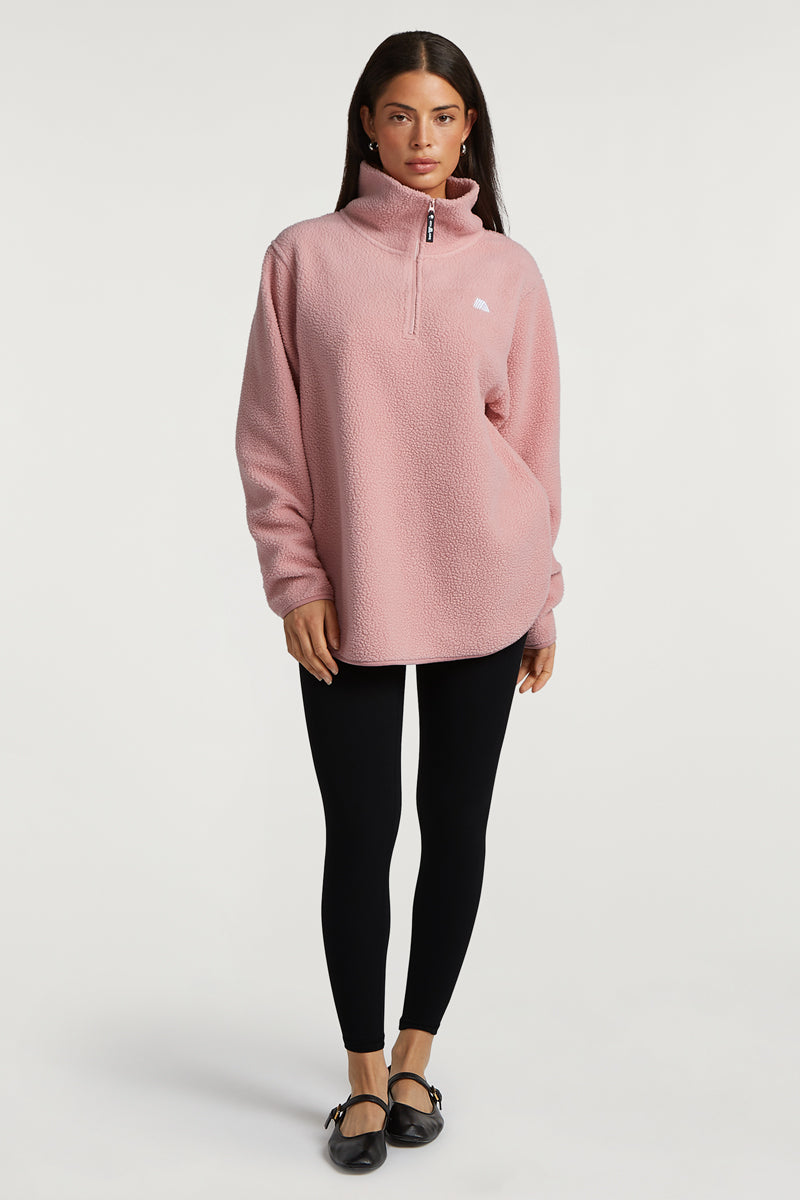 LENNOX Half-Zip Ballerina Pink