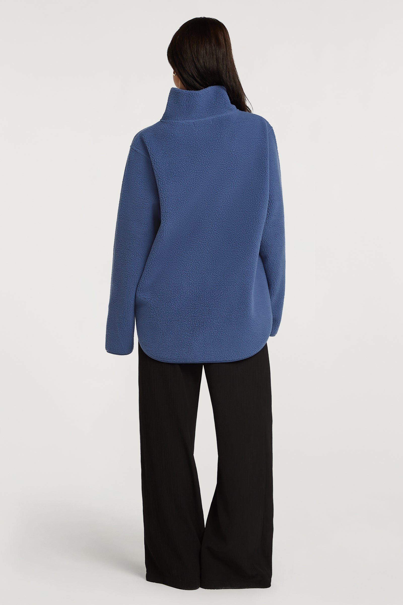 LENNOX Half-Zip Denim Blue