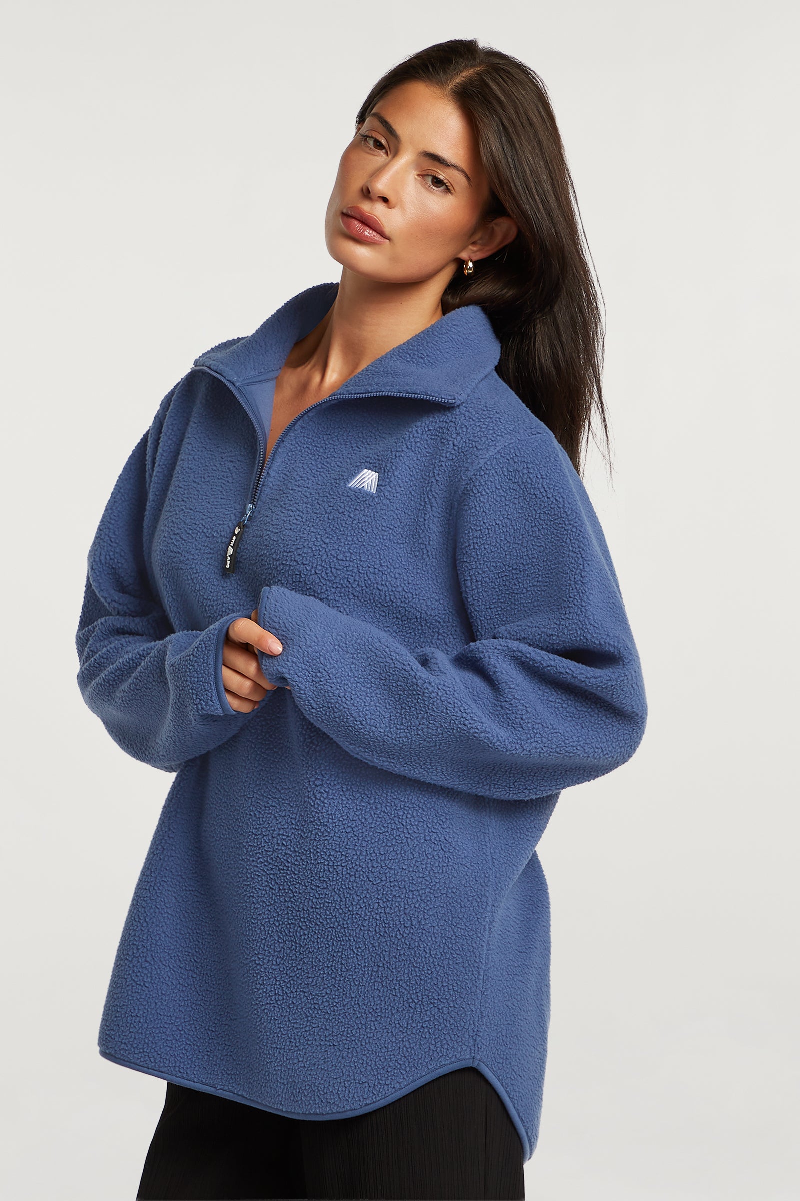 LENNOX Half-Zip Denim Blue