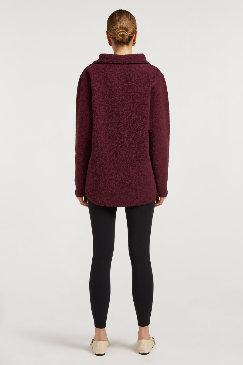 LENNOX Half-Zip Dark Cherry