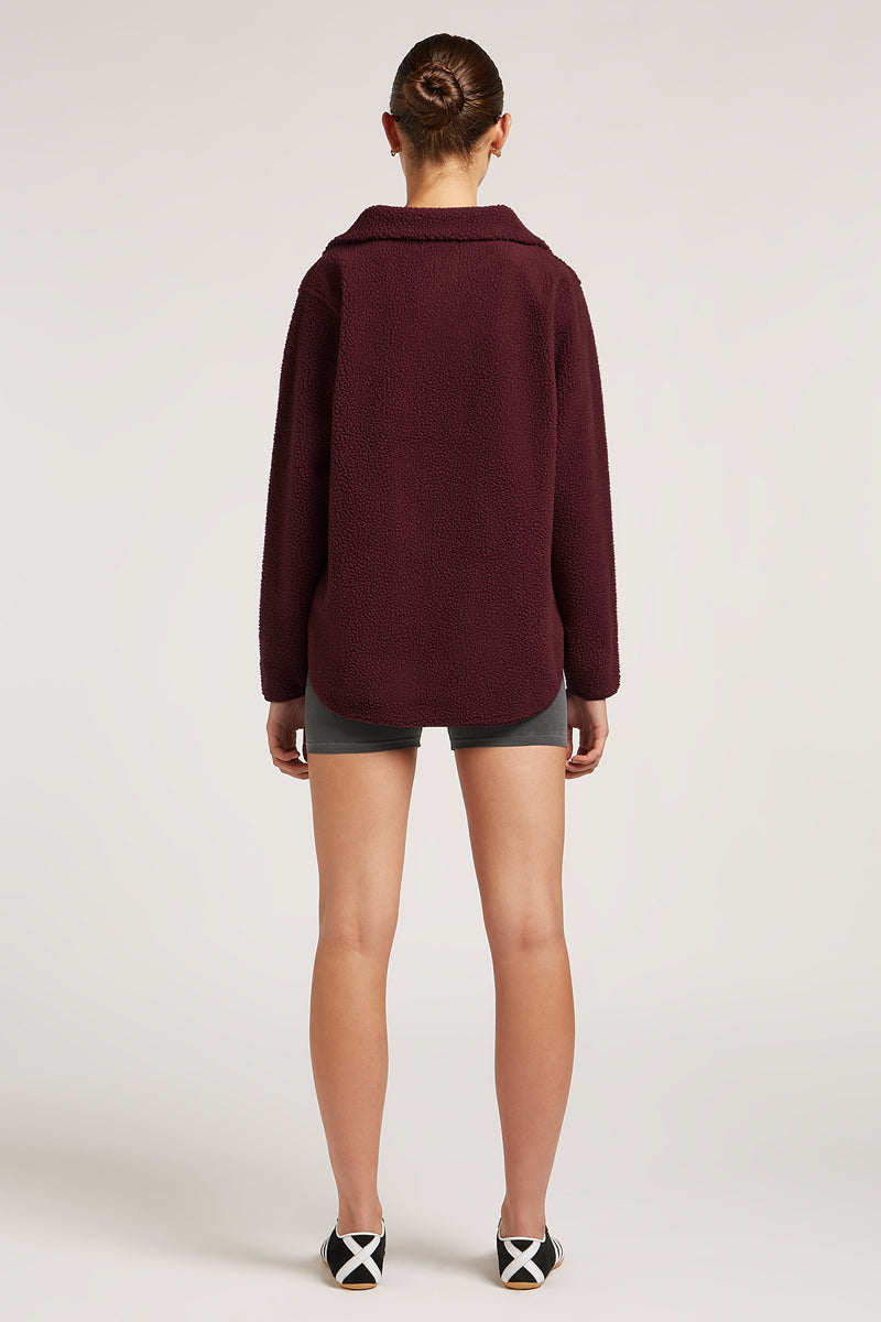 LENNOX Half-Zip Dark Cherry | 4TH ARQ