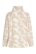 LENNOX Half-Zip Geo Print Ecru