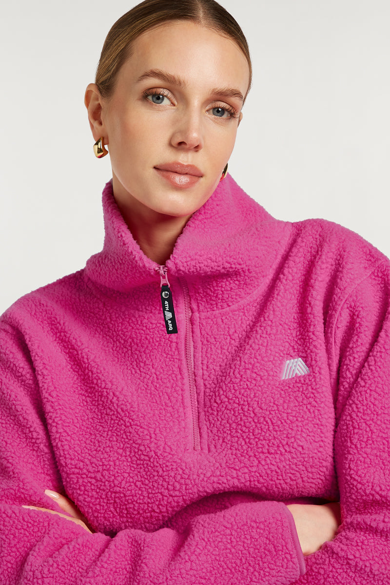 LENNOX Half-Zip Hotshot Pink | 4TH ARQ