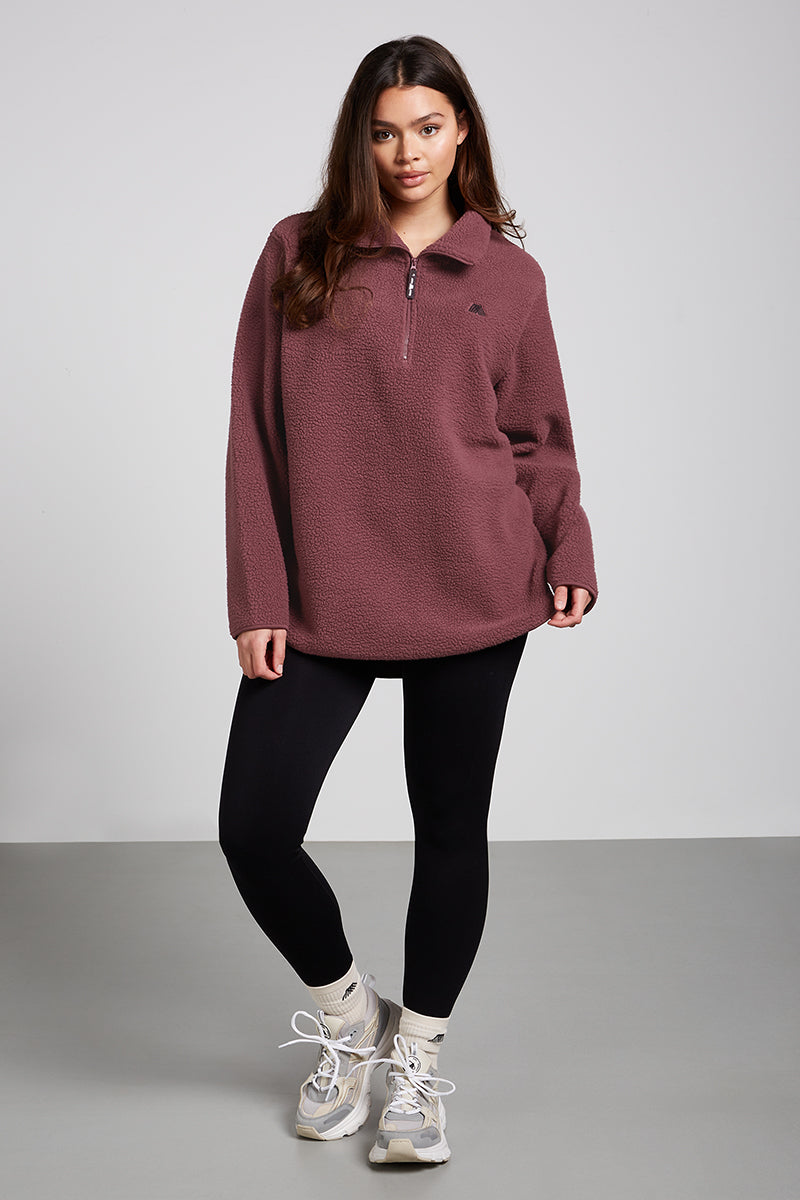 LENNOX Half-Zip Mauve