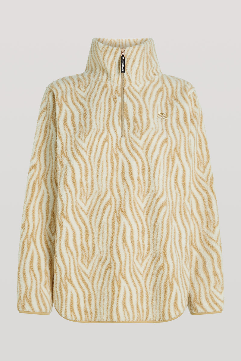 LENNOX Half-Zip Neutral Zebra