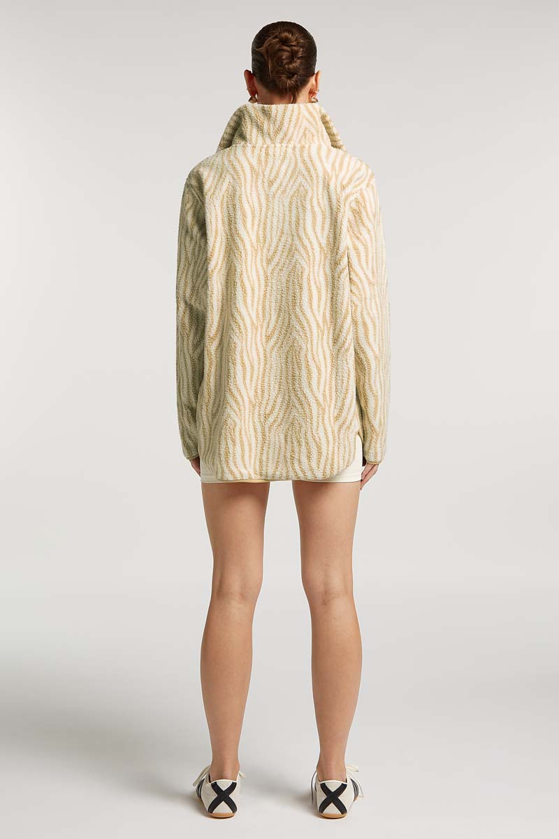 LENNOX Half-Zip Neutral Zebra