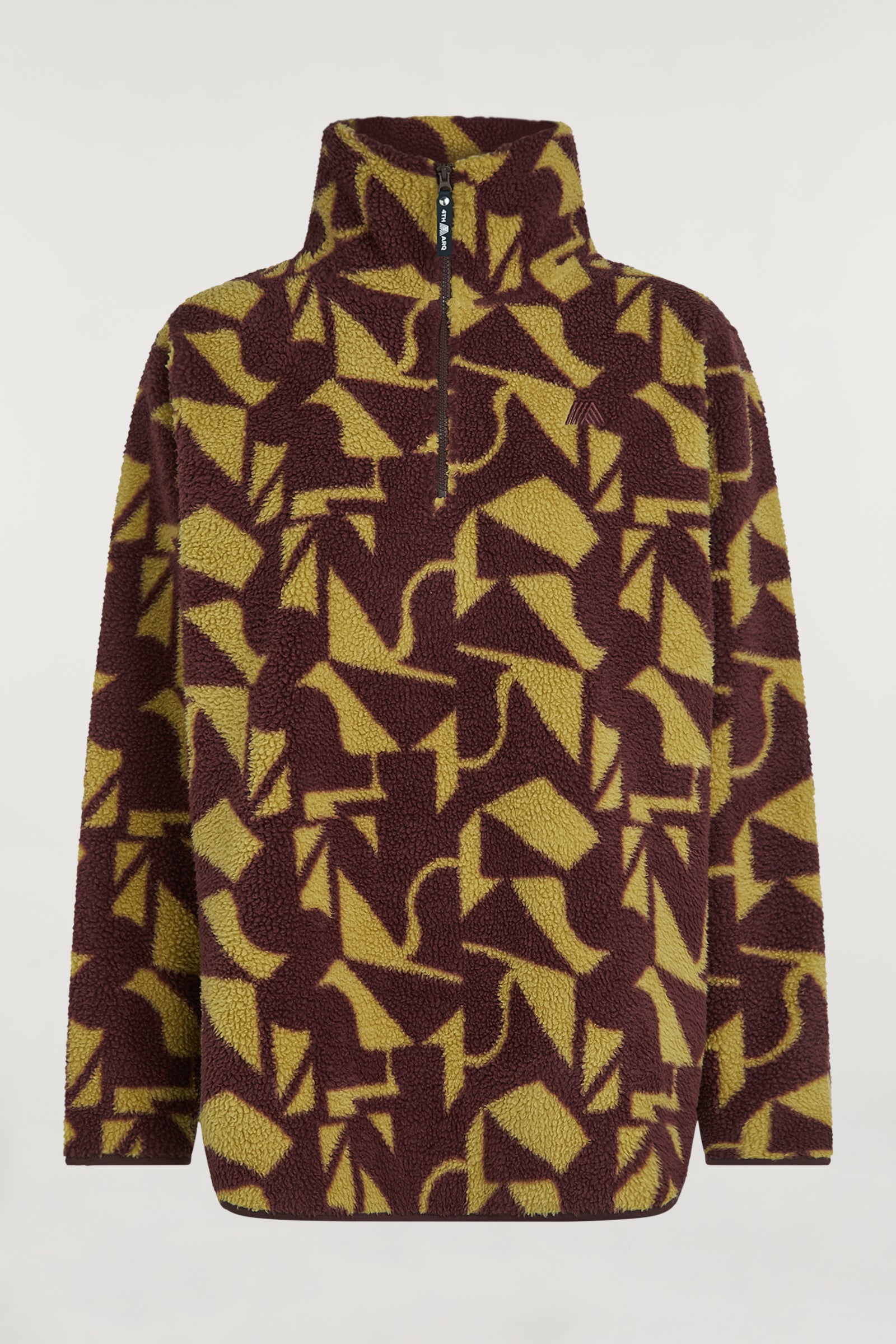 LENNOX Half-Zip Geo Print Cacao