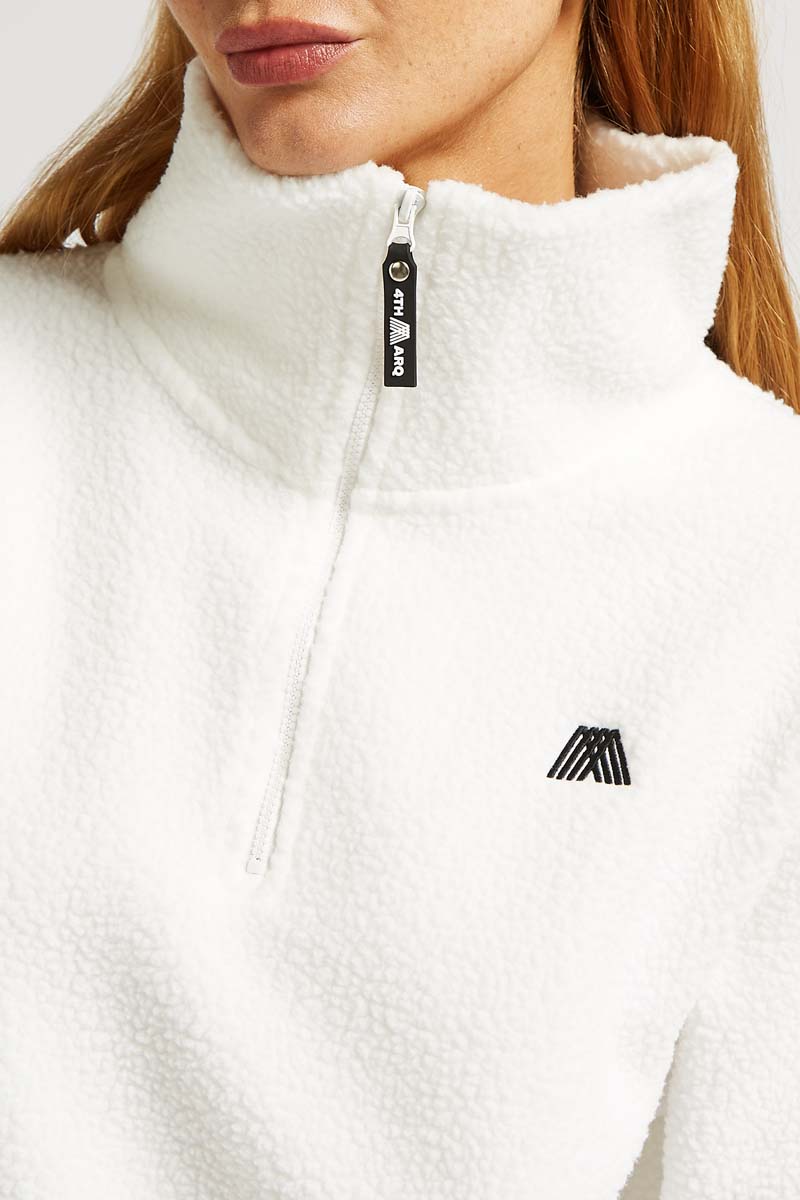 LENNOX Half-Zip White