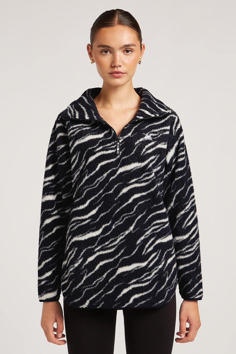 LENNOX Half-Zip Zebra