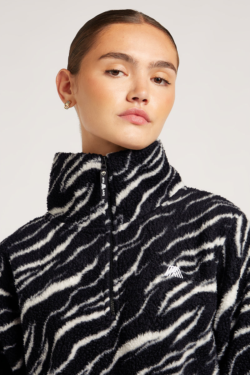 LENNOX Half-Zip Zebra