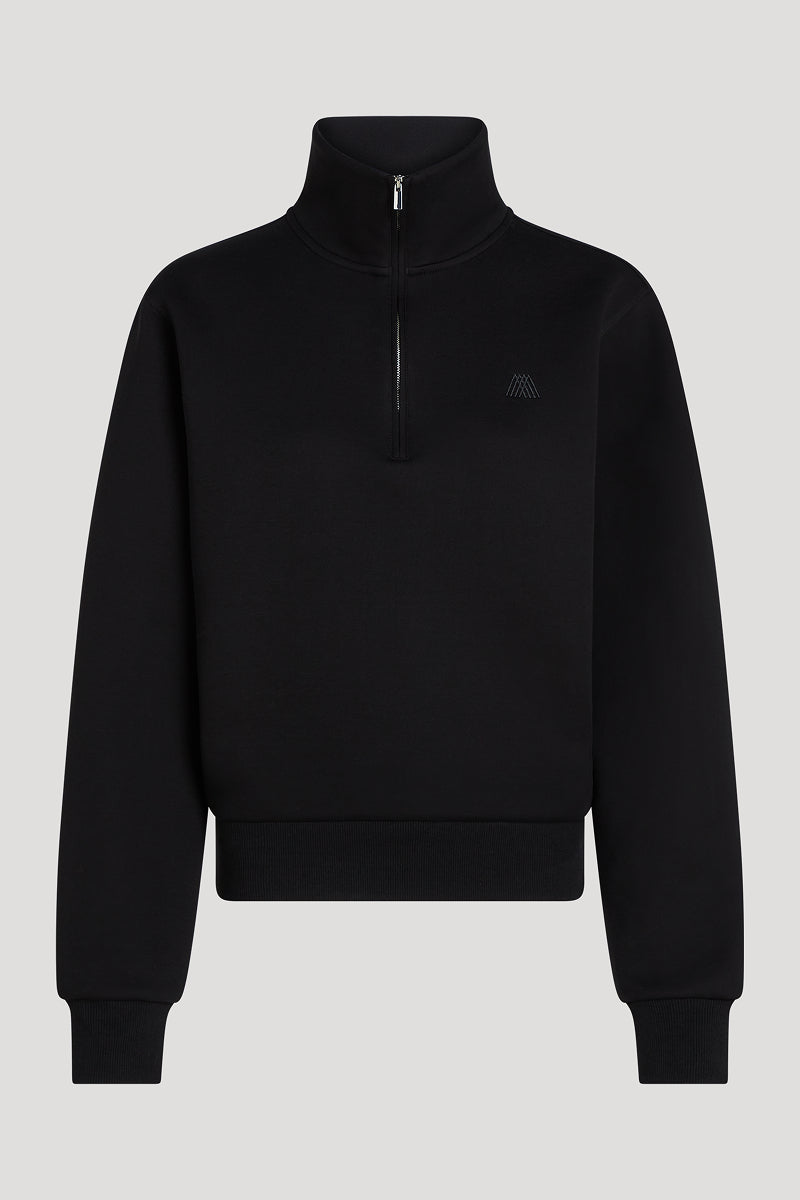 LEVI Jersey Half-Zip Black