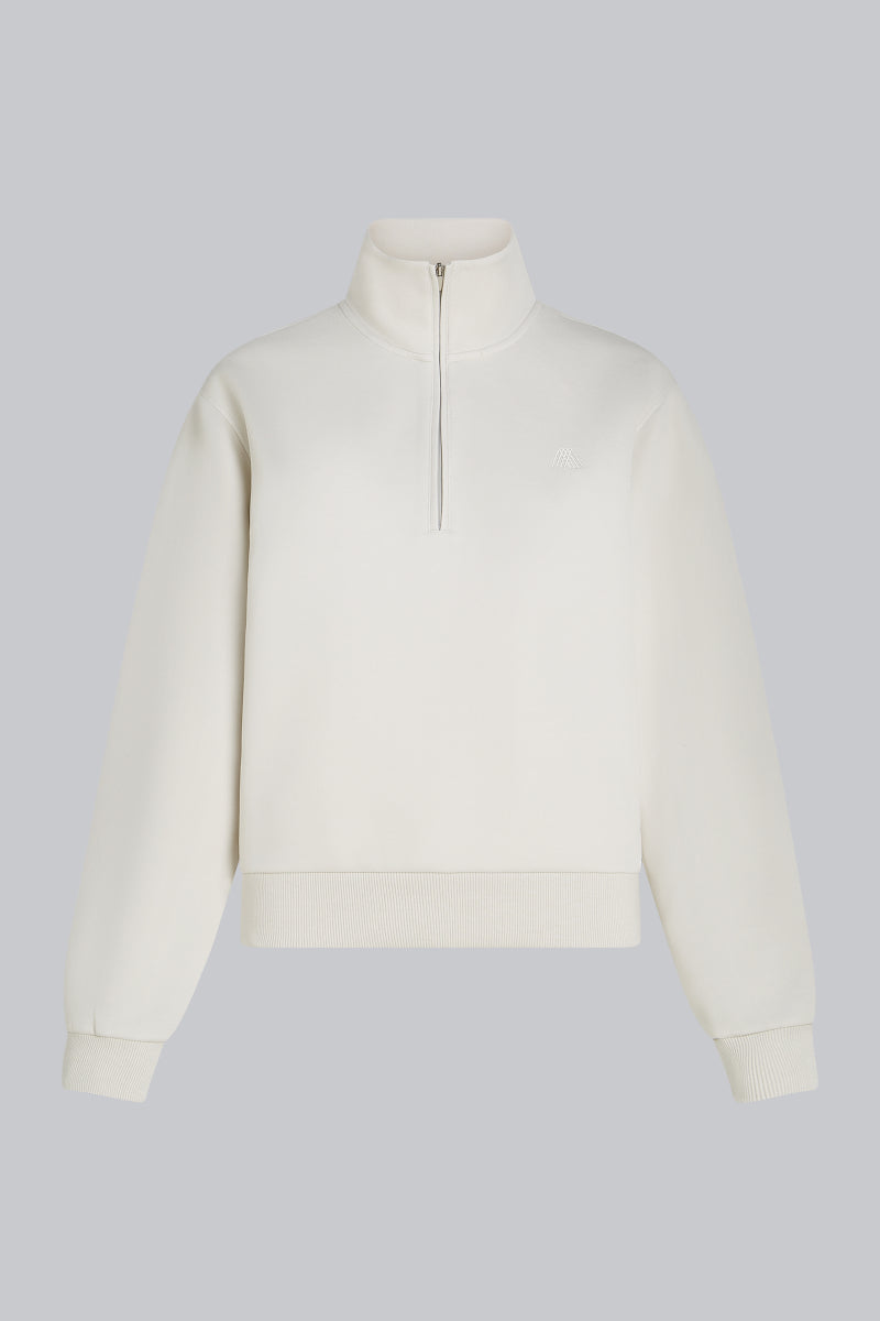 LEVI Jersey Half-Zip Stone