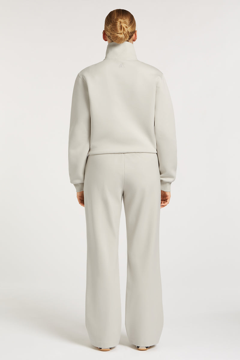 LEVI Jersey Half-Zip Stone