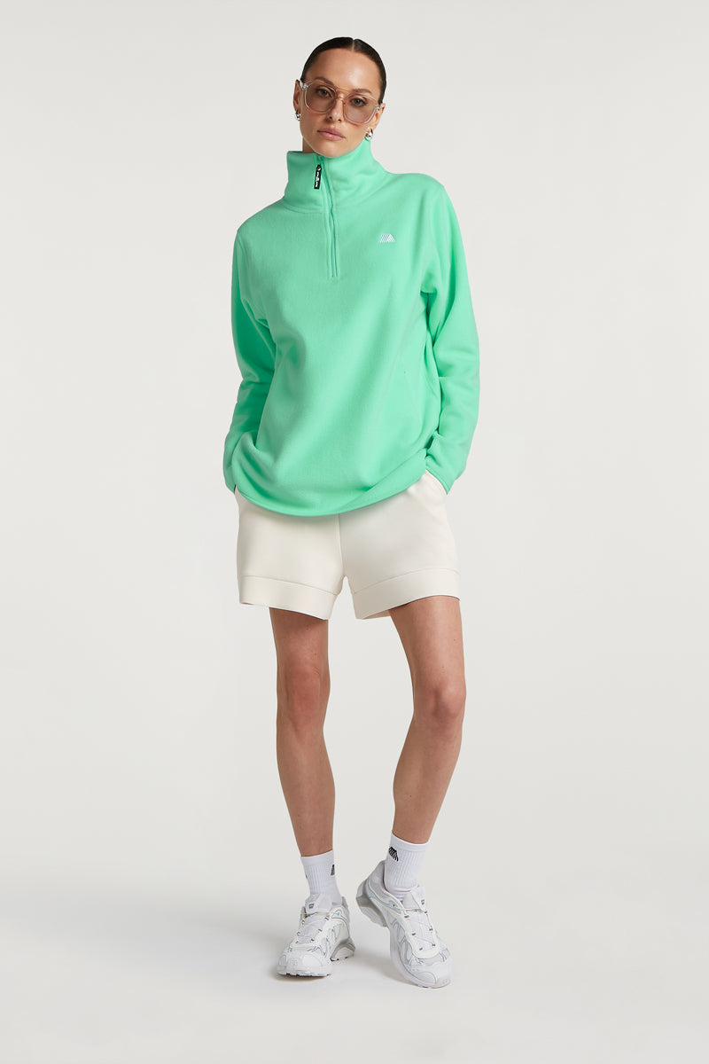 LENNOX 'Cloud' Half-Zip Sourpop Green