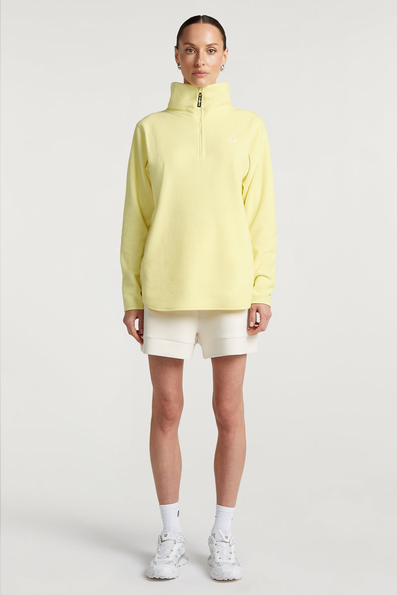 LENNOX 'Cloud' Half-Zip Fleece Hotshot Pink | 4TH ARQ