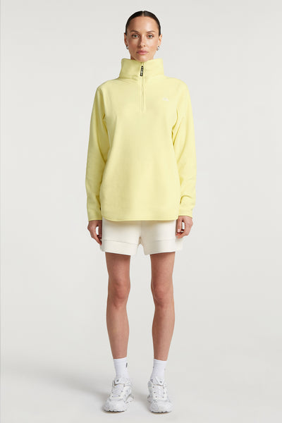 LENNOX 'Cloud' Half-Zip Fleece Sorbet Yellow | 4TH ARQ