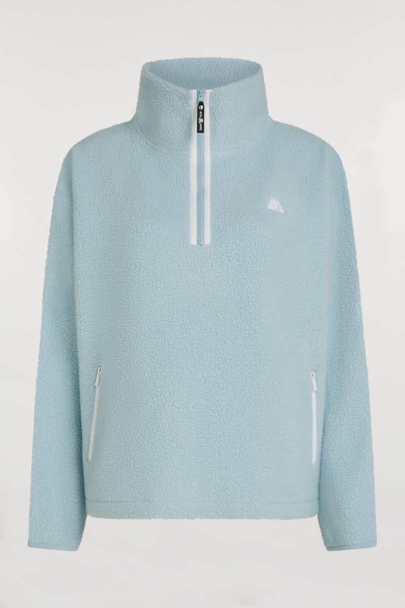MADDOX Fleece Half-Zip Breeze Blue