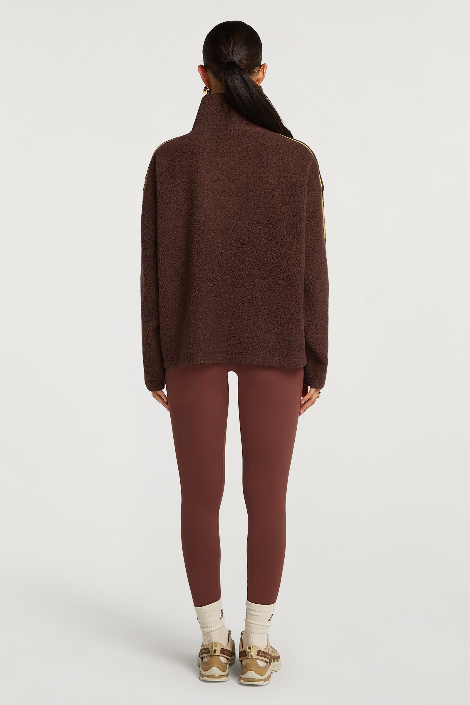 MADDOX Fleece Half-Zip Cacao