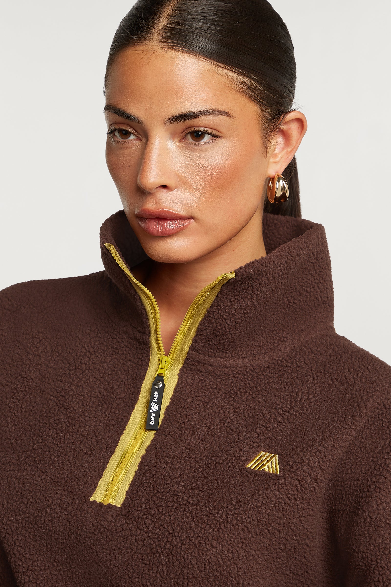 MADDOX Fleece Half-Zip Cacao