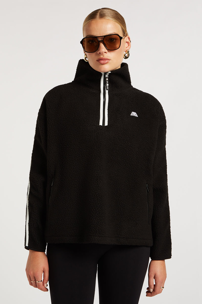 MADDOX Fleece Half-Zip Black