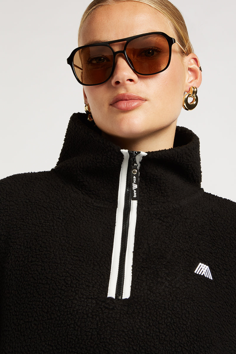 MADDOX Fleece Half-Zip Black