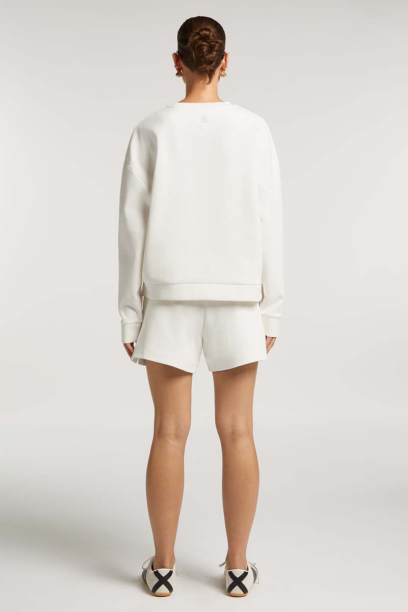 ★SATUR★ Lausanne sweatshirt cream SA243UTM08CR MASON Sweatshirt Cream | 4TH ARQ