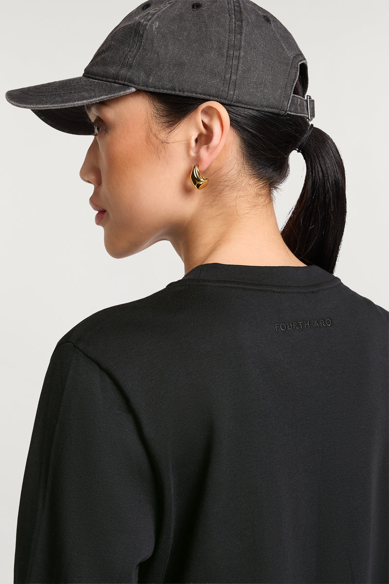 PARKER Long Sleeve Top Black