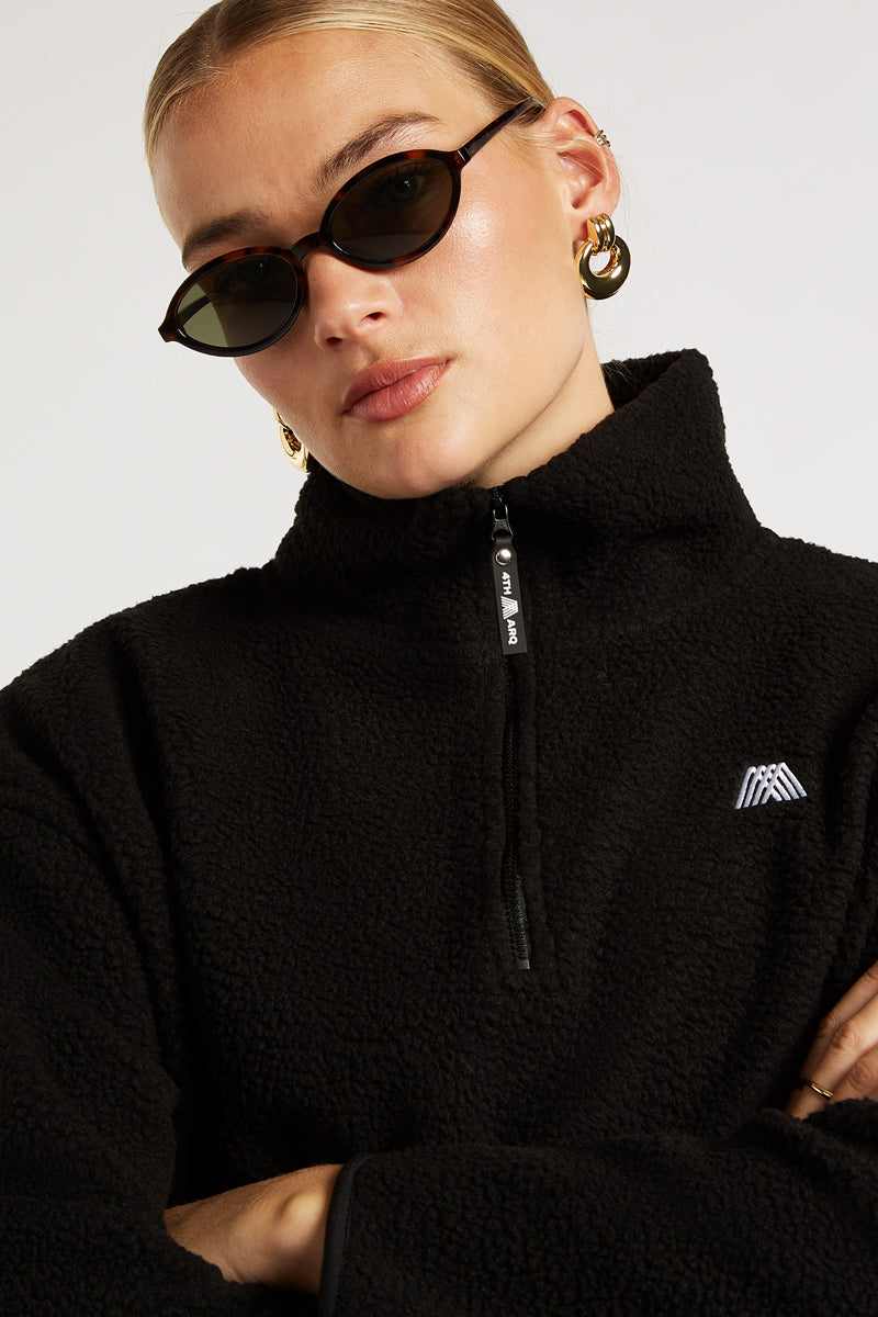 PHOENIX Half-Zip Black