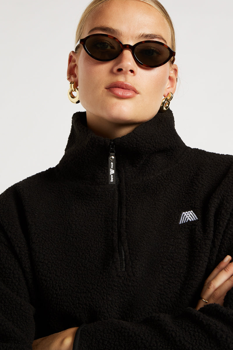 PHOENIX Half-Zip Black