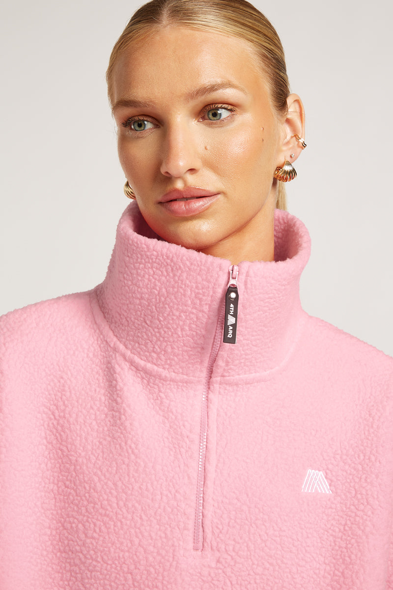 PHOENIX Half-Zip Bubblegum Pink