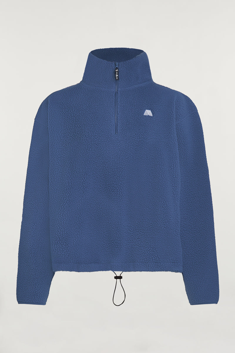 PHOENIX Half-Zip Denim Blue