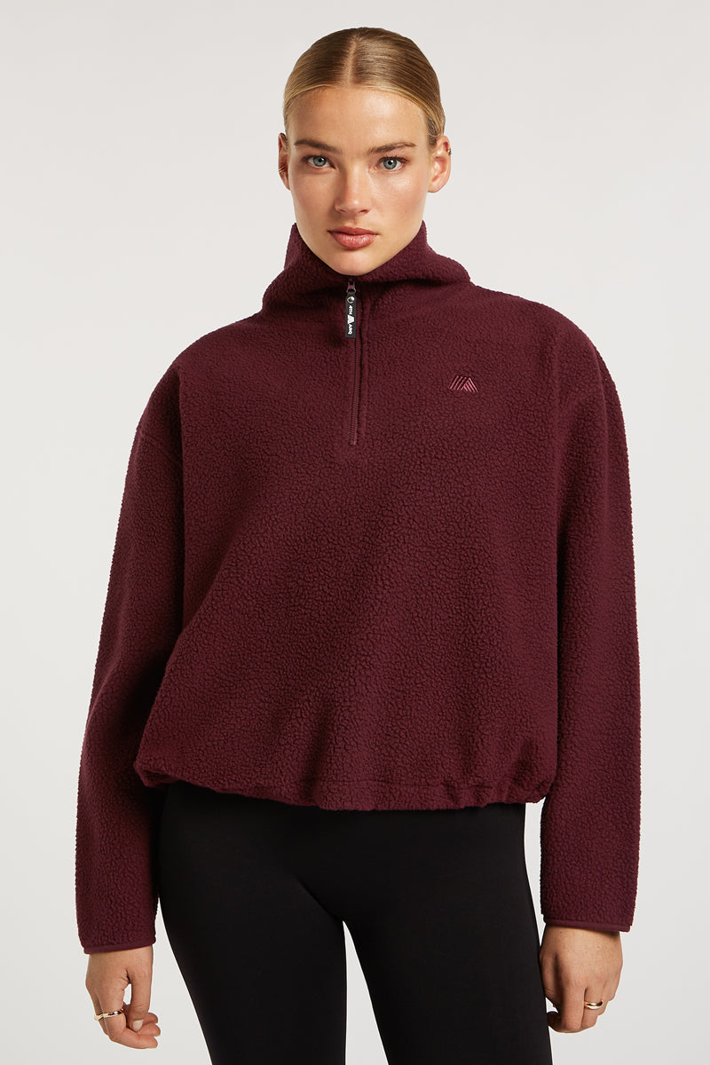 PHOENIX Half-Zip Dark Cherry