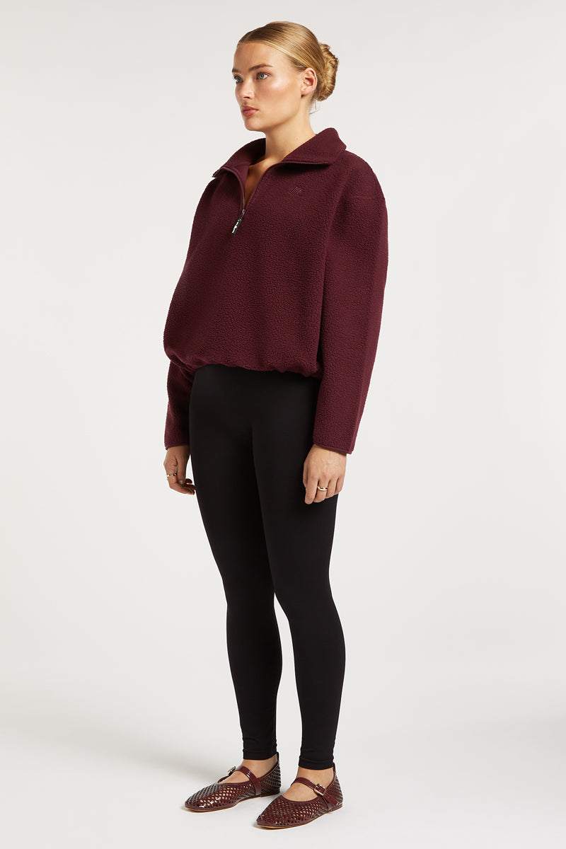 PHOENIX Half-Zip Dark Cherry