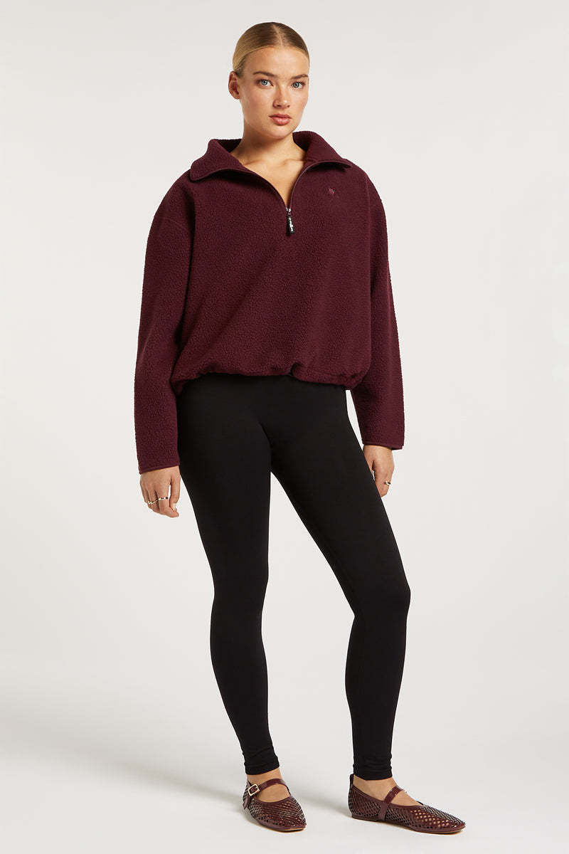 PHOENIX Half-Zip Dark Cherry