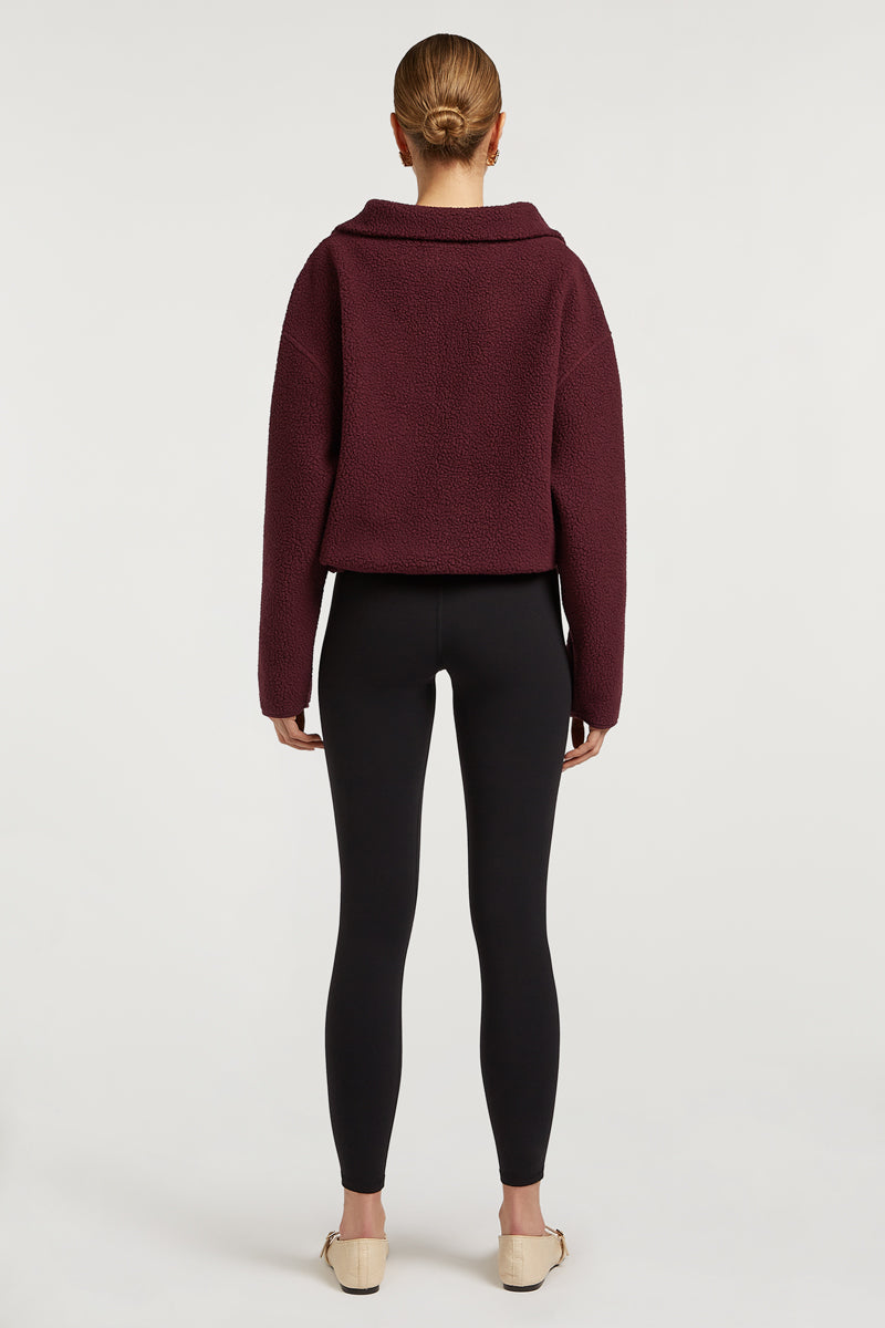 PHOENIX Half-Zip Dark Cherry