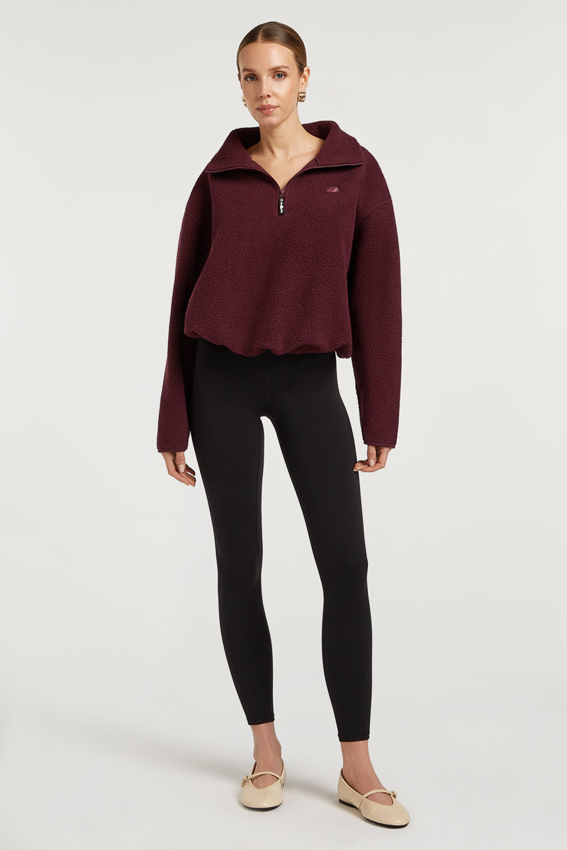 PHOENIX Half-Zip Dark Cherry