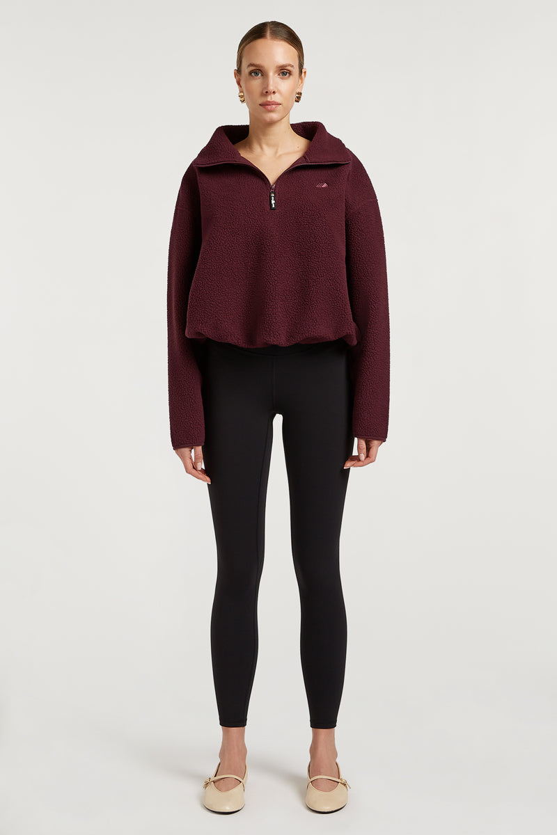 PHOENIX Half-Zip Dark Cherry