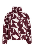 PHOENIX Half-Zip Geo Print Dark Cherry