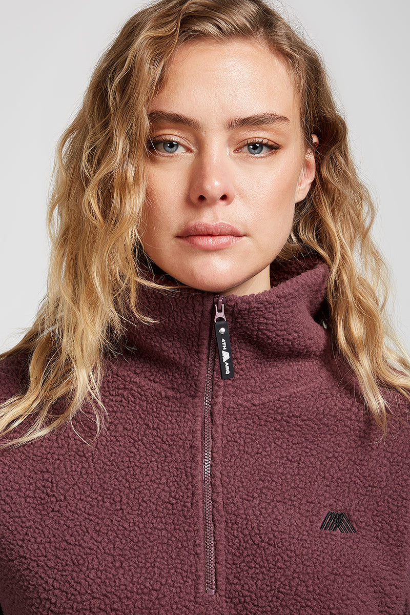 LENNOX Half-Zip Mauve
