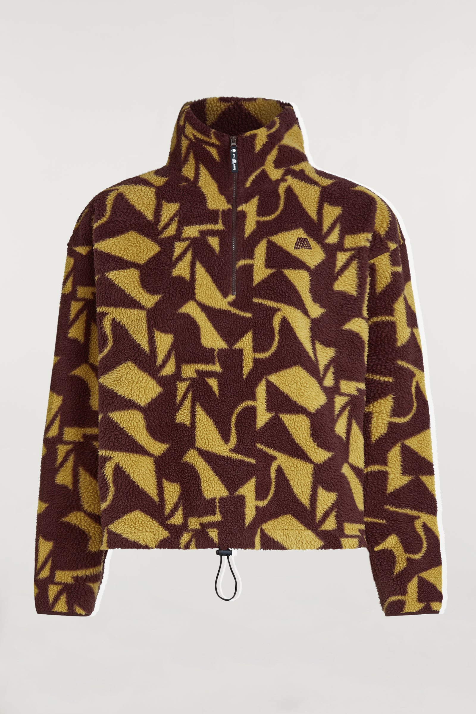 PHOENIX Half-Zip Geo Print Cacao