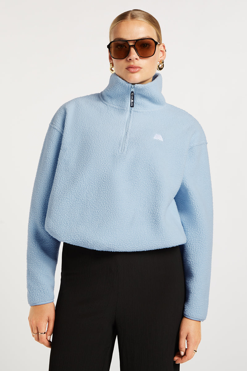 激美品AXXECLASSICBOHEMIAN HYBRIDU-ZIP4x3 PHOENIX Half-Zip Sky Blue | 4TH ARQ