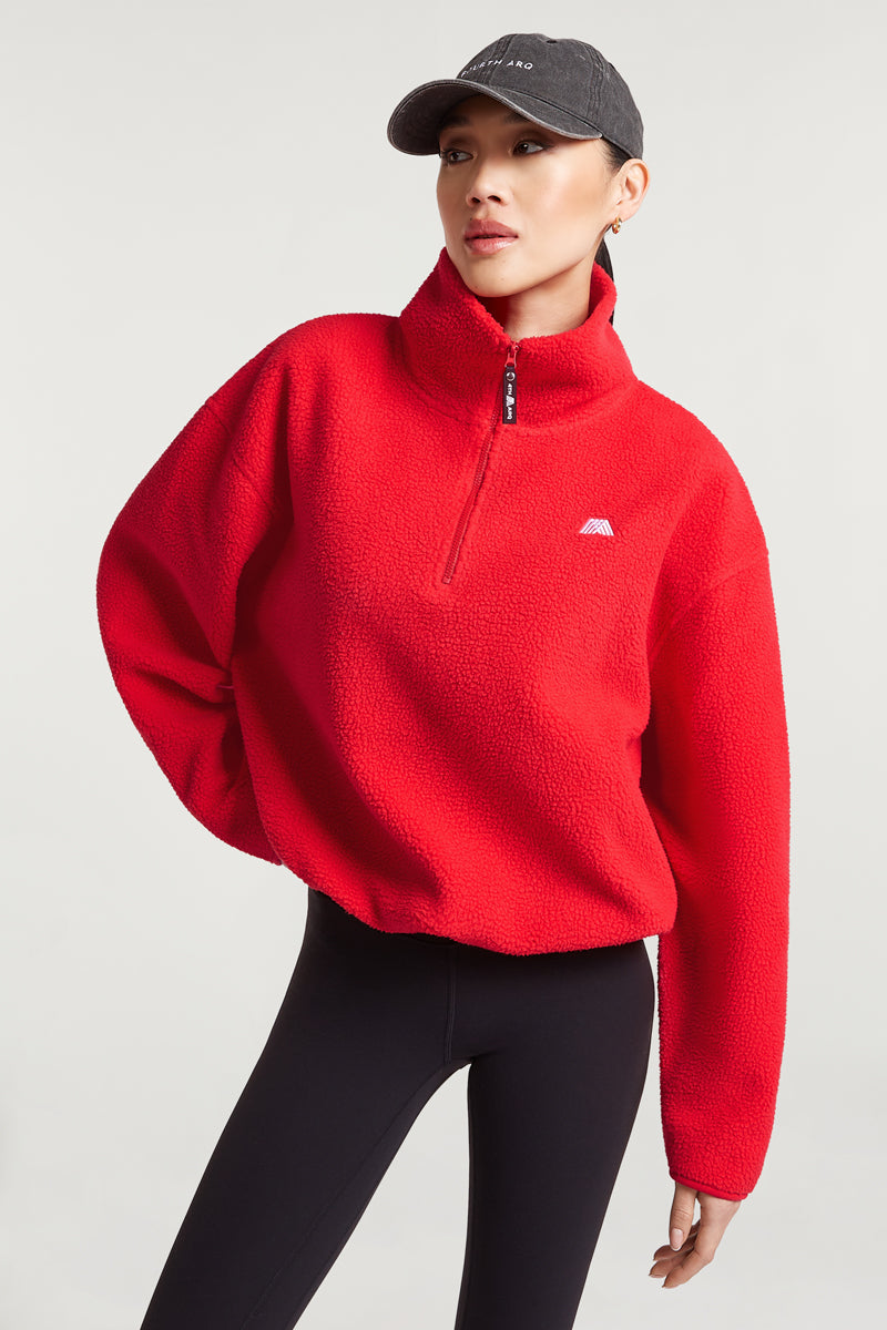 PHOENIX Half-Zip Strawberry