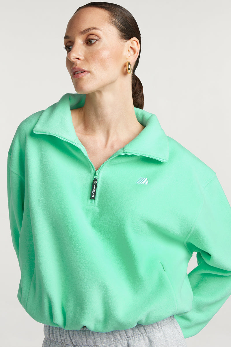 PHOENIX 'Cloud' Half-Zip Sourpop Green