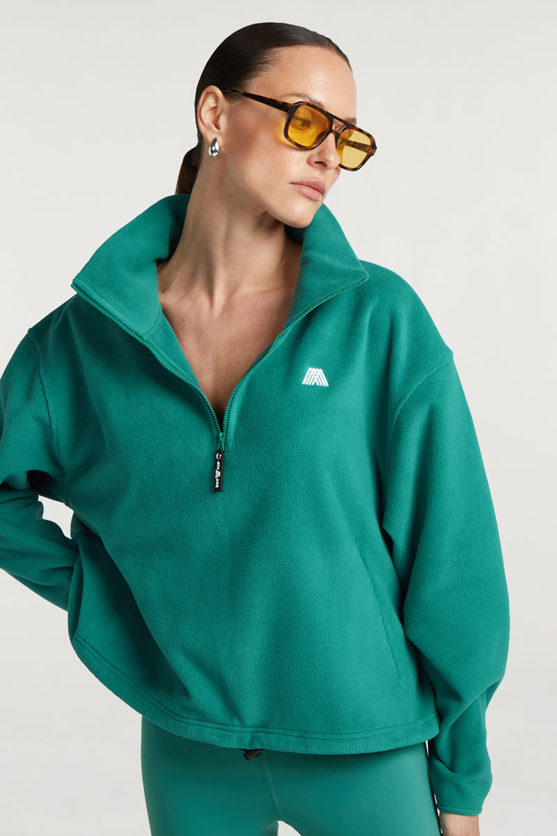 PHOENIX 'Cloud' Half-Zip Teal Tide