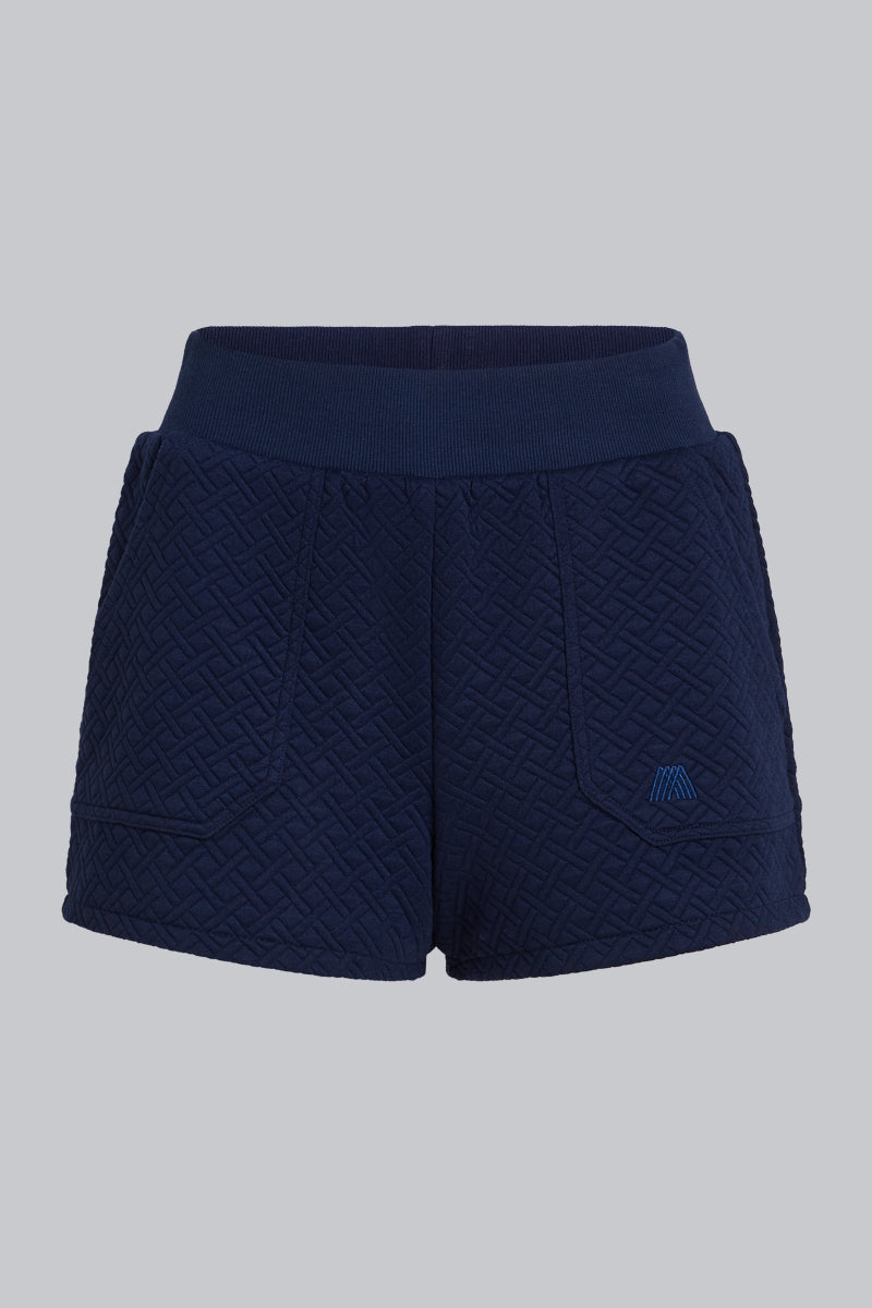 REIGN Quilted Shorts Royal Navy