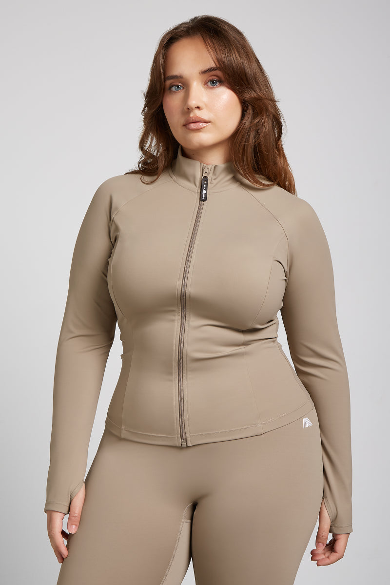 ROBYN Zip Up Jacket Sandstone