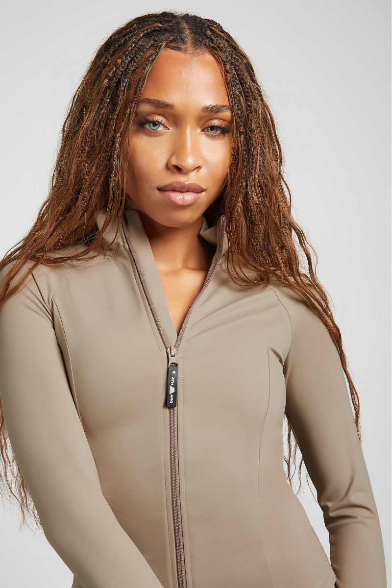 ROBYN Zip Up Jacket Sandstone