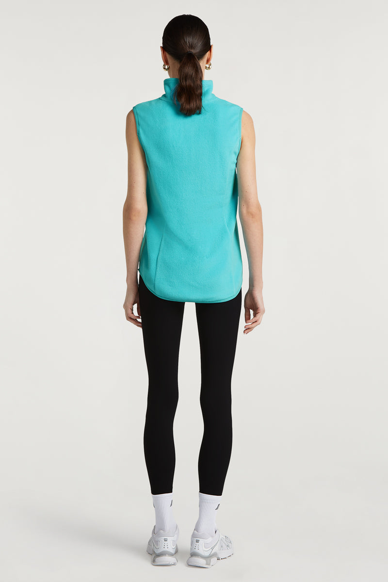 RUE Cloud Fleece Gilet Lagoon Blue