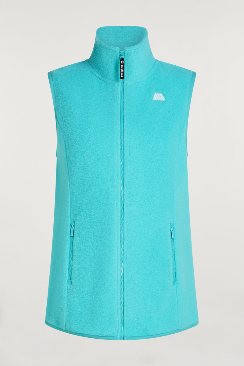 RUE Cloud Fleece Gilet Lagoon Blue