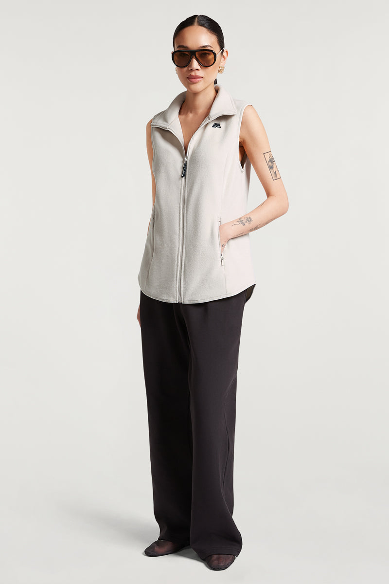 RUE Cloud Fleece Gilet Pebble